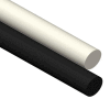 AIN Plastics UHMW Plastic Rod Stock, 1/2 in. Dia. x 60 in. L, Black