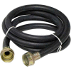 Washing Machine Supply Hose 3/4 In. F.H.T. X 3/4 In. F.H.T. X 72 In. - Reinforced Rubber - Pkg Qty 15