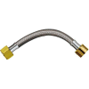 Water Heater Supply Connector 3/4 In. F.I.P. X 3/4 In. M.I.P. X 18 In. - Braided Stainless Steel - Pkg Qty 10