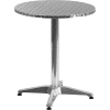 Flash Furniture 23-1/2'' Round Aluminum Indoor-Outdoor Table with Base