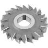 HSS Import Staggered Tooth Side Milling Cutter, 3-1/2" DIA x 1/2" Face x 1" Hole x 18 Teeth