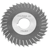 HSS Import Metal Slitting Saw Plain Teeth, Side Chip Clear, 5" DIA x 5/32" Face x 1" Hole