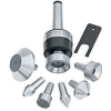 Bison-Live Center with Interchangeable Inserts, Set with MT3 Shank