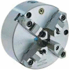 Bison 4-Jaw (2 Piece) Scroll Chuck Semi-Steel Body, Front Mount, 5" Plain Back