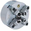 Bison 4-Jaw (2 Piece) Scroll Chuck Semi-Steel Body, Plain Back, 6"
