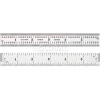 Starrett 52660 C604RE-6 Steel Rule, 6", 4R, End Graduations