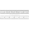 Starrett 52678 C604R-6 Steel Rule, 6", 4R