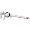 Starrett 120A-6 0-6" Dial Caliper W/White Dial On Black Case