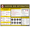 INCOM® GHS1004 GHS Information Wall Chart, 18" x 24"