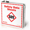 INCOM® GHS1049 SDS Binder, 3" Rings D-Slant with A-Z dividers