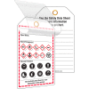 INCOM® GHS1083 GHS Style Self-Laminating Workplace Tags, Printed, 24/Pack