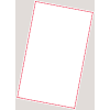 INCOM® GHS1277LP GHS Blank Laser Printer Labels, Red Border 1-up, 8-1/2" x14", 100 /PKG