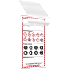 INCOM® GHS1316 GHS Style Blank Self-Laminating Workplace Labels,, 3" x 6", 25/Pack