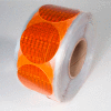 Reflective Marking Tape, Amber, 3"Dia. Circle, 50/Roll, RR350AM