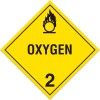 INCOM® TA232TB Class 2 Oxidizing Gases Tagboard Placard