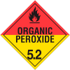 INCOM® TA521PS Class 5.2 Organic Peroxides Adhesive Vinyl Placard - 100/Pkg