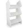 TrippNT 51013 Small Tilted Safety Shelf, 12"W x 8"D x 22"H, White