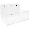 TrippNT Small Lab Box with Magnetic Mount, 9"W x 6"D x 6"H, White/Clear