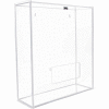 TrippNT Acrylic Medium Apparel Dispenser for Hairnet/Beard Covers, 15"W x 18"H x 6"D