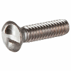 10-24 x 3/4" Security Machine Screw - Oval One-Way Head - Steel - Zinc - FT - UNC - USA - 100 Pk