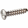 #6 x 1-1/2" Security Sheet Metal Screw - Oval One-Way Head - Steel - Zinc - FT - USA - 100 Pk