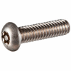 10-24 x 1" Machine Screw - Button Torx Head - T25 - Steel - Zinc - FT - UNC - USA - 100 Pk