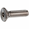 6-32 x 5/8" Security Machine Screw - Flat Hex Socket Head - Alloy Steel - Black Oxide - FT - 100 Pk