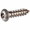 #8AB x 1-1/2" Security Sheet Metal Screw - Button Torx Head - Steel - Black Oxide - USA - 100 Pk