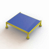 24 X 19 Inch Adjustable Height Steel Work Platform, 5"H To 8"H - MCOS24195