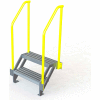 U-Design Max-Access Aluminum Work Platforms - 2 Step 20"H 50 Deg. Stair Unit - UAP0250