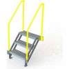 U-Design Max-Access Aluminum Work Platforms - 3 Step 30"H 50 Deg. Stair Unit - UAP0350