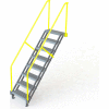 U-Design Max-Access Aluminum Work Platforms - 9 Step 90"H 50 Deg. Stair Unit - UAP0950