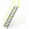 U-Design Max-Access Aluminum Work Platforms - 11 Step 110"H 50 Deg. Stair Unit - UAP1150