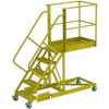 Supported 5 Step Cantilever Ladder with 30" Long Platform - Grip Strut