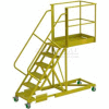 Supported 6 Step Cantilever Ladder with 30" Long Platform - Grip Strut