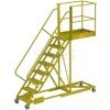 Supported 8 Step Cantilever Ladder with 40" Long Platform - Perforated