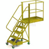 Unsupported 5 Step Cantilever Ladder with 40" Long Platform - Grip Strut