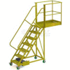 Unsupported 7 Step Cantilever Ladder with 20" Long Platform - Grip Strut