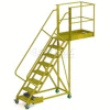 Unsupported 8 Step Cantilever Ladder with 20" Long Platform - Grip Strut
