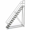 14 Step Configurable Forward Descent Rolling Ladder - Perforated Tread UKDEC114246
