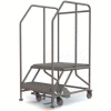 Mobile 2 Step Steel 24"W X 24"L Work Platform Ladder - 800 Lb. Capacity - WLWP122424SL