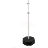Octagon Sign Base 30 Lbs, w/ Wheels & 4' - 1.5" PVC Post w/ Brackets