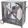 42" 1 Speed 1/2 HP 230/460V 3-Phase Open Drip Proof Motor Belt Drive Box Fan PVI4213-X
