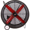 60" 1 Speed 1 1/2 HP 115V 1-Phase Open Drip Proof Motor Belt Drive Heatbuster Portable Fan TPC6016