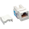 Tripp Lite Cat6/Cat5e 110 Style Punch Down Keystone Jack, White, TAA Compliant