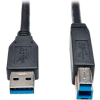 Tripp Lite USB 3.0 SuperSpeed Device Cable (AB M/M), Black, 10-ft.