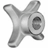 Import 2-1/2" Diameter Hand Knob with 1/2-13 Thread, Cast Iron