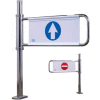 Self Closing Swing Gate w/ Right Handed Exit - Satin Chrome