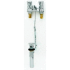 T&S® B-0831 Deck Mount Mettering Faucet, 4" Centerset, Push Button Handles, 2.2 GPM, Chrome