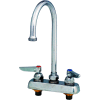 T&S Brass B-1141 Workboard Deck Mounted Faucet W/ 4" Centers & 133X Swing Gooseneck